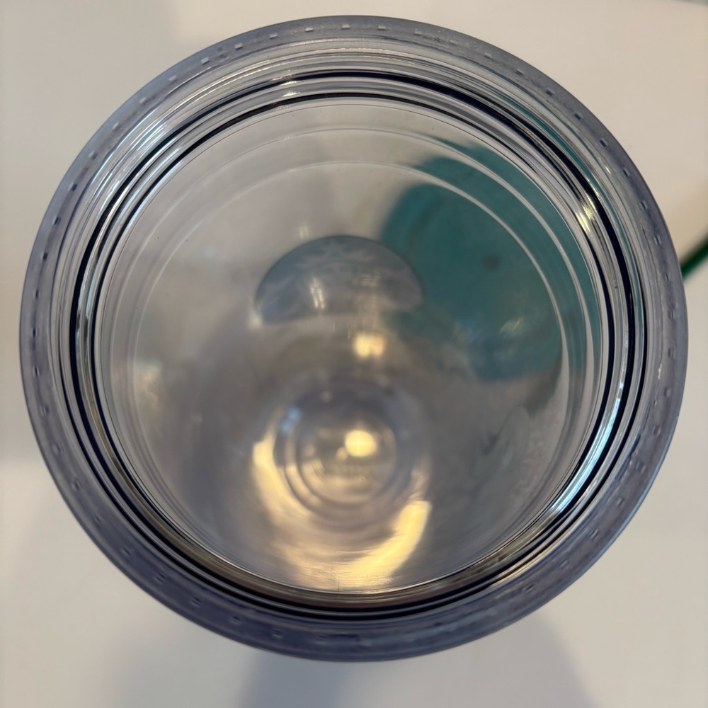 Starbucks Hawaii Exclusive Clear and Teal Tumbler with Straw - Picture 8 of 8